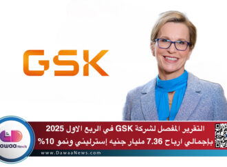 التقرير المفصل لشركة GSK في الربع الاول 2025 ..باجمالي ارباح 7.36 مليار جنيه إسترليني ونمو 10%