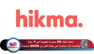 حكمة تنفذ 22 مبادرة تطوعية في 11 دولة وتُحدث أثرًا مباشرًا في حياة أكثر من 2630 شخصًا