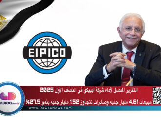 التقرير المفصل لأداء شركة ايبيكو في النصف الأول 2025: مبيعات 4.61 مليار جنيه وصادرات تتجاوز 1.52 مليار جنيه بنمو 27.5%
