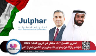 التقرير المفصل لأداء جلفار في الربع الثالث 2025:الشركة تحقق أرباح 9.1 مليون درهم في الربع الثالث وصافي ربح قدره 167.3 مليون درهم في اول 9 اشهر