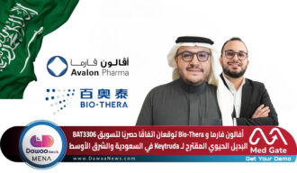 أفالون فارما و Bio-Thera توقعان اتفاقًا حصريًا لتسويق BAT3306 البديل الحيوي المقترح لـ Keytruda في السعودية والشرق الأوسط