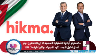 الحكمة ترفع أرباحها التشغيلية الأساسية 9% إلى 405 ملايين دولار.. أعمال الشرق الأوسط تقود النمو وتدعم تثبيت توقعات 2026
