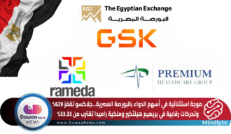 موجة استثنائية في أسهم الدواء بالبورصة المصرية.. جلاكسو تقفز 629% وتحركات رقابية في بريميم هيلثكير وملكية راميدا تقترب من 33.33%