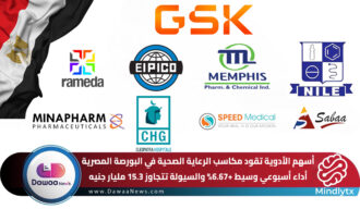 أسهم الأدوية تقود مكاسب الرعاية الصحية في البورصة المصرية.. أداء أسبوعي وسيط +6.67% والسيولة تتجاوز 15.3 مليار جنيه
