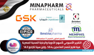 التقرير الأسبوعي لأسهم الأدوية والرعاية الصحية في البورصة المصرية: موجة الهبوط تتسع.. و16 سهماً تتراجع خلال أسبوع